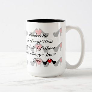 I tasse de citation de chaussure de motif de