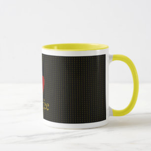 I tasse de Coffee_Coffee de coeur (noir)