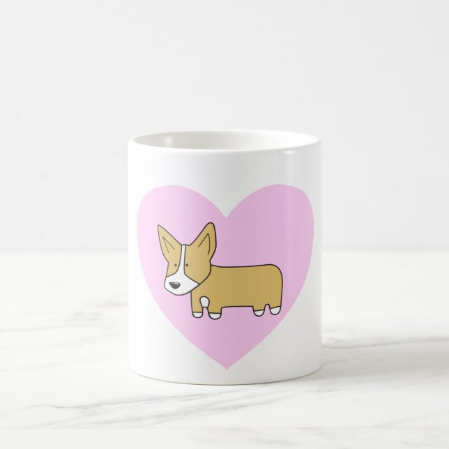 I tasse de Corgis de coeur (Centre)