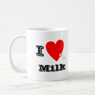 I tasse de lait de coeur (amour)