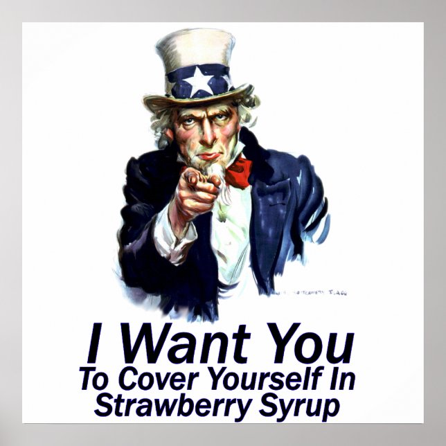 I Want You:  To Cover Youself Poster (Devant)