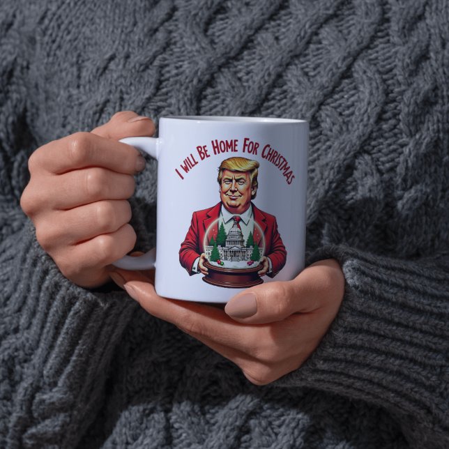 "I Will Be Home for Christmas" Mug – Festive Holid (Créateur téléchargé)