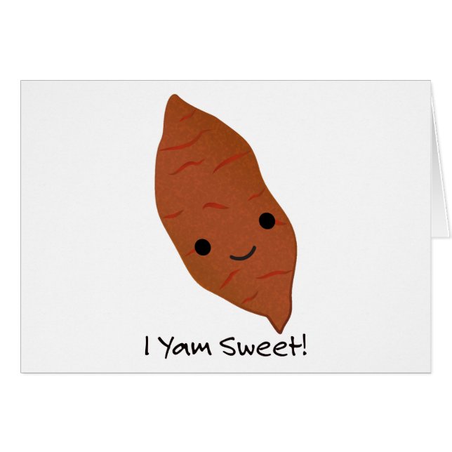 I Yam Sweet Cute kawaii Sweet Potato (Devant Horizontal)