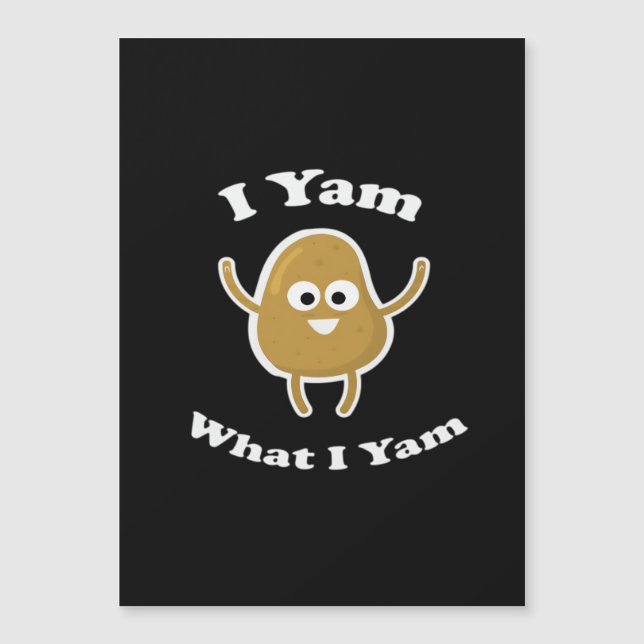 I Yam What I Yam Funny Sweet Potato Thanksgiving D (Devant)