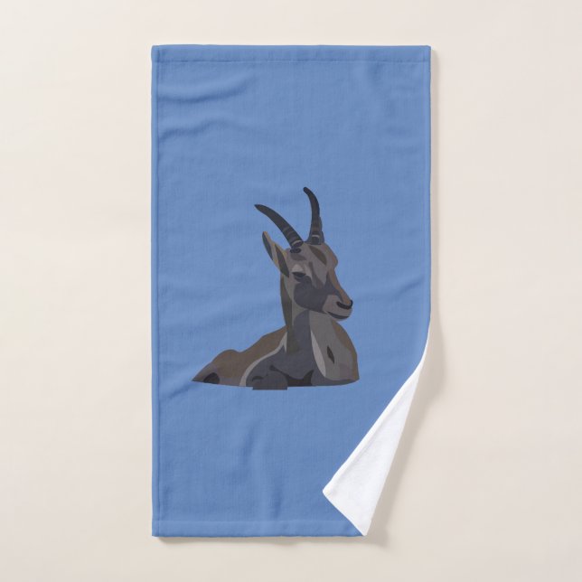 Ibex Chèvre Animal Art Chèvre (Serviette à main)