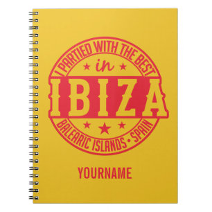 IBIZA Espagne carnet personnalisé