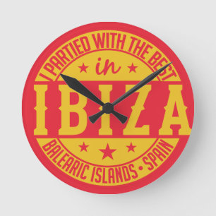 IBIZA Espagne horloge murale