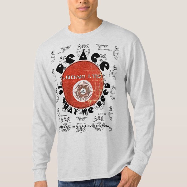 IBONELTD. T-SHIRT PEACE EST CE DONT NOUS AVONS BES (Devant)