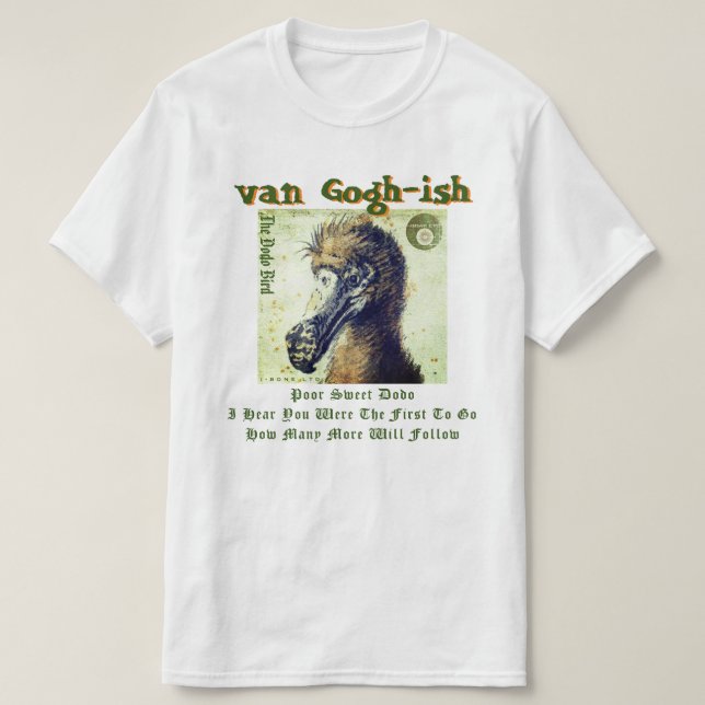 IBONELTD. T-SHIRT VAN GOGHISH DODO (Design devant)
