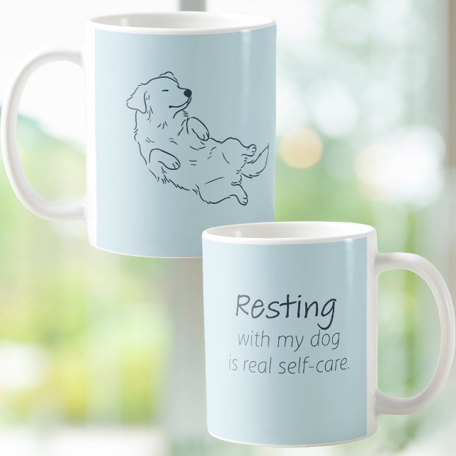 Ice Blue Golden Retriever Dog Mom Mug (Créateur téléchargé)