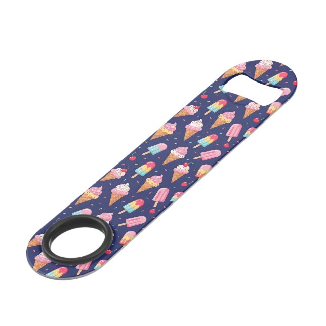 Ice cream, popsicles and cherries pattern (Devant angulaire)