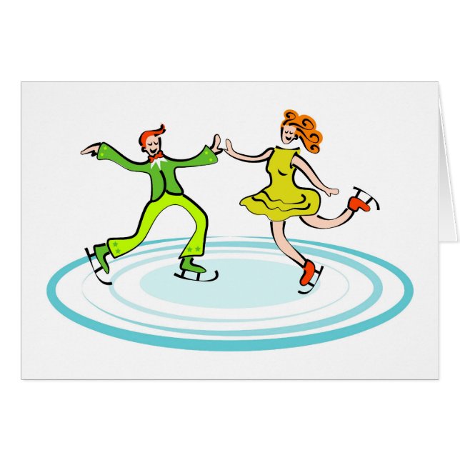 Ice skating Couple (Devant horizontal)