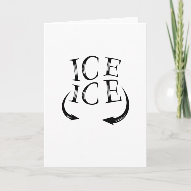 Ice x2 Faire-part bébé pour femmes enceintes (Devant)