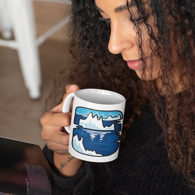 Iceberg Paysage Café Mug (Créateur téléchargé)