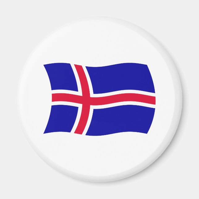 Iceland Flag Magnet (Devant)