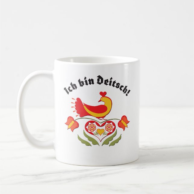 Ich bin Deitsch Coffee Mug (Gauche)