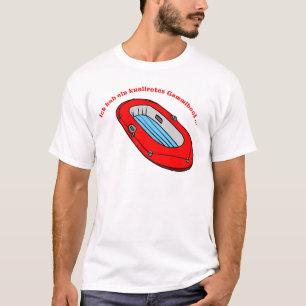 Ich hab ein knallrotes Gummiboot rot weiss T-shirt
