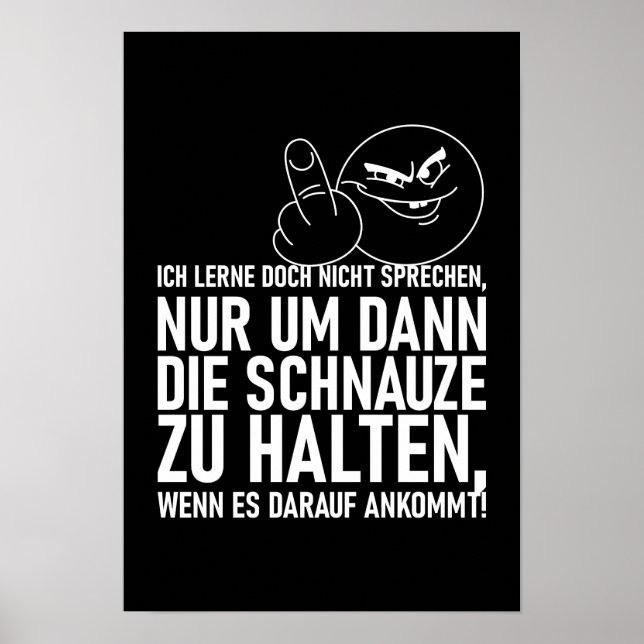 ICH LERNE DOCH NICHT SPRECHEN POSTER (Devant)