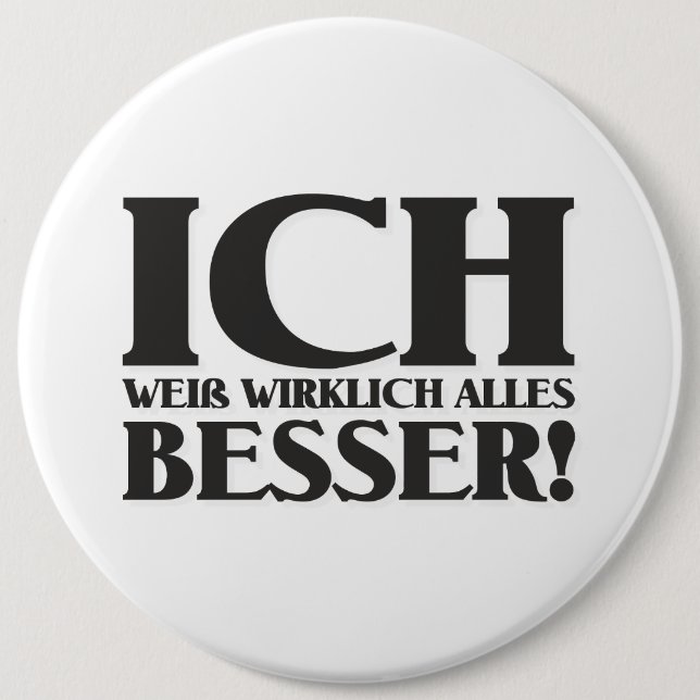 Ich weiß wirklich alles Besser! Badge (Devant)