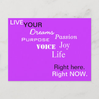 ICI. EN CE MOMENT. Carte postale