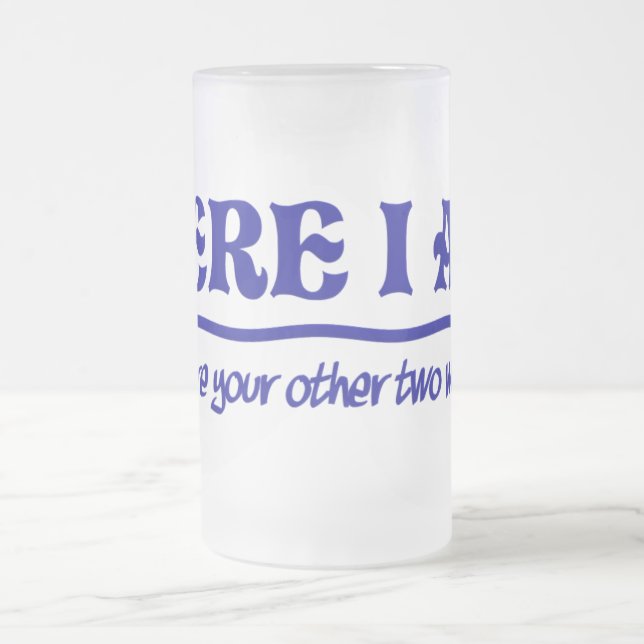 Ici I Am mug - choisir style & couleur (Centre)