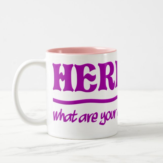 Ici I Am mug - choisir style & couleur (Gauche)