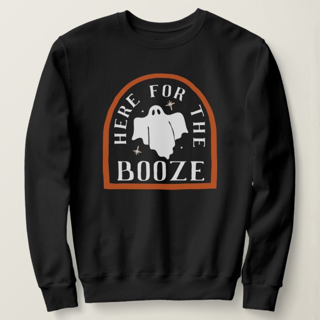 Ici pour le Sweatshirt d'Halloween fantôme de Booz (Design devant)