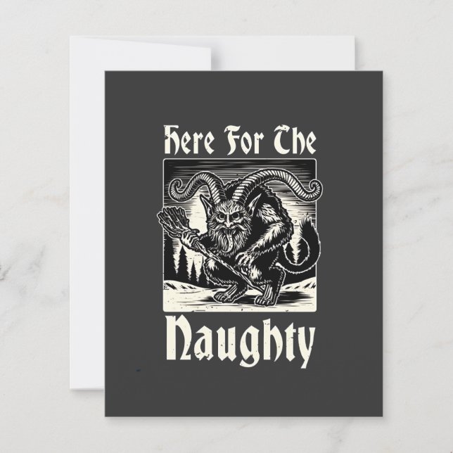 Ici pour le vilain Krampus Éffrayant Xmas Devil (Devant)