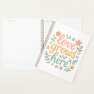 Ici pousse l'amour Typographie Cottagecore Art