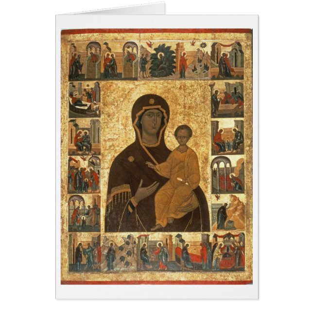 Icône de Hodegetria de Vierge de Smolensk, c.1450 (Devant)