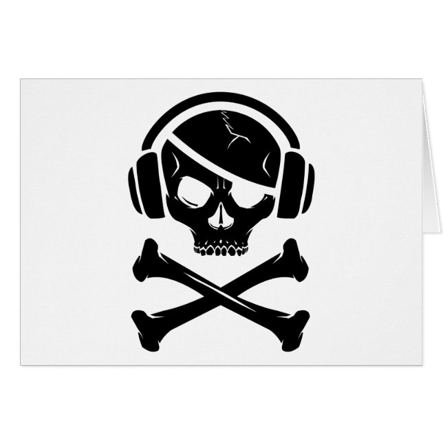 Icône de la piraterie anti-RIAA de pirate de (Devant horizontal)