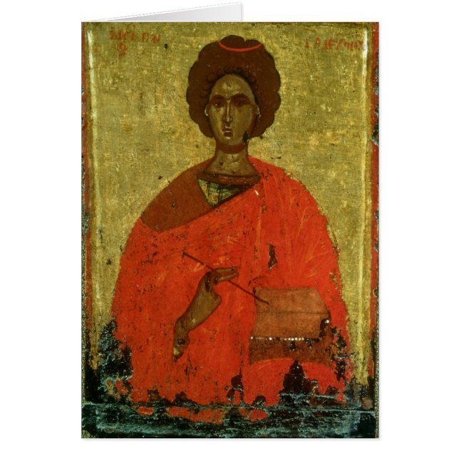Icône de St Pantaleon de Nicomedia (Devant)