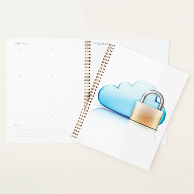 Icône de stockage cloud sécurisé avec cadenas (Créateur téléchargé)