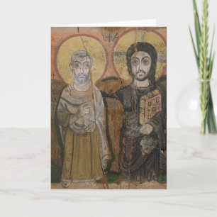 Icône dépeignant Abbott Mena avec le Christ