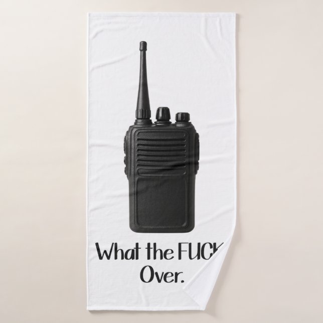 Icône Fu*k Sur L'Icône Drôle Walkie Talkie (Serviette de bain)