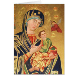 ICÔNE orthodoxe Madonna serein