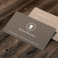 Icône simple dent Carte de visite de rendez-vous d