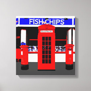 Icônes Anglais Art Moderne toile enveloppée