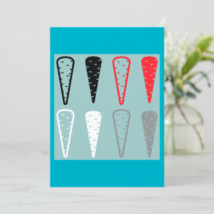 Icônes de carotte Orange Black White Invitation