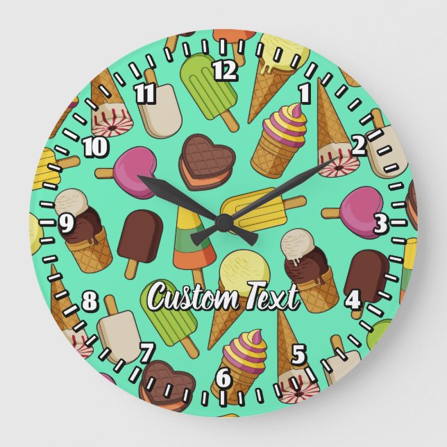 Icônes de crème glacée Grande horloge (Recto)