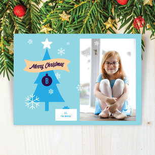 Icônes de Noël monogrammes Carte de Noël photo
