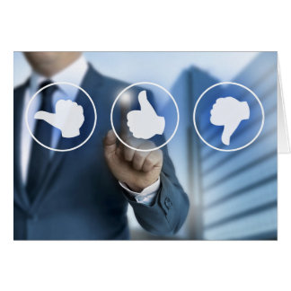 icônes de pouce pour le concept de révision client