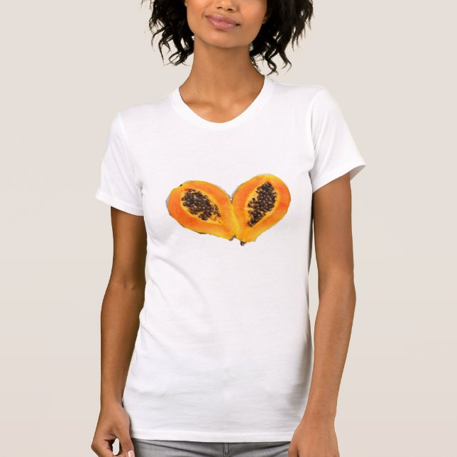 Icônes de style fruits papaye T-Shirt (Devant)