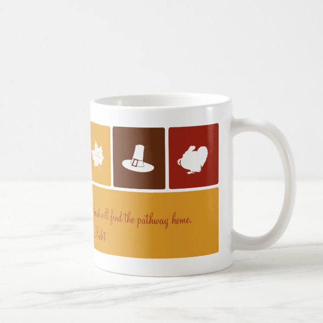 Icônes de Thanksgiving simple Mug (Droite)