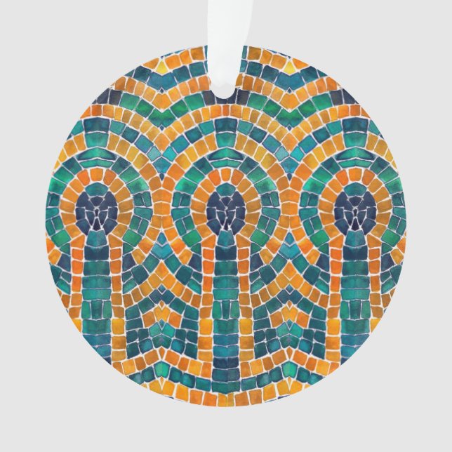 Icônes d'or MOSAIC Cercle acrylique ornement (devant)