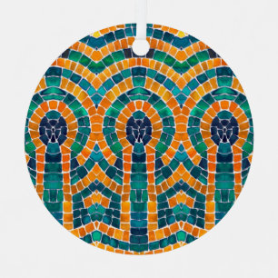 Icônes d'or MOSAIC Cercle métallique Ornement