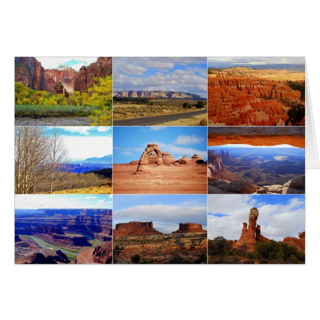 Icônes du paysage Utah (Devant horizontal)
