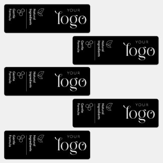 Icônes et logo de produit naturel avec étiquette d