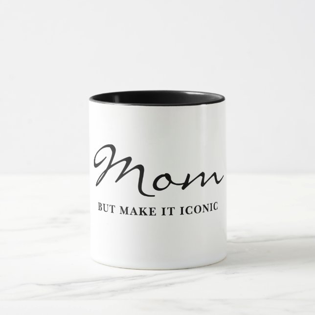 Iconic Fun Witty Cool Mom Coffee Mug (Centre)