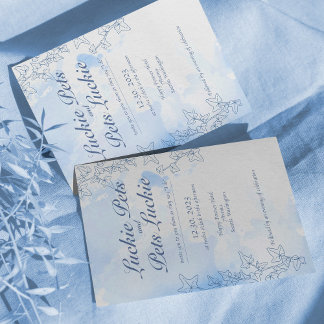 Icy conte de fées de neige mariage invitation fian